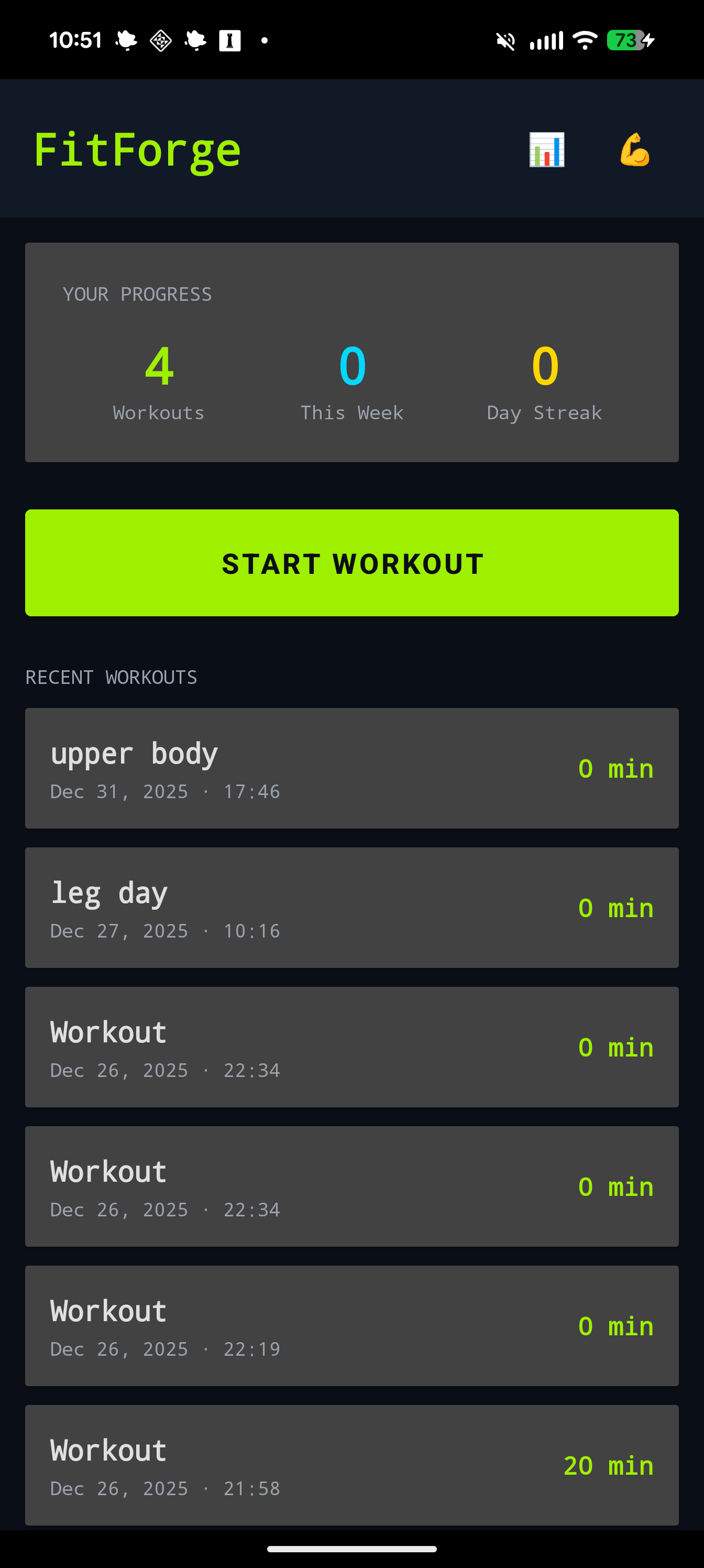FitForge Screenshot 1